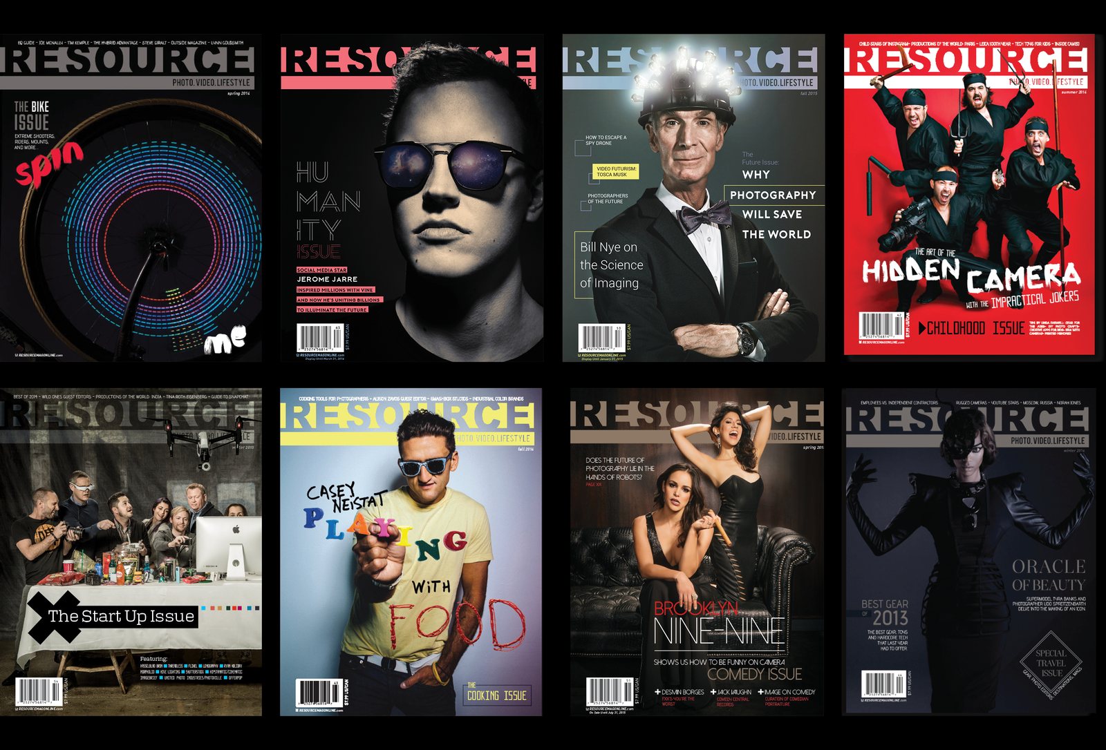 Resource Magazine covers